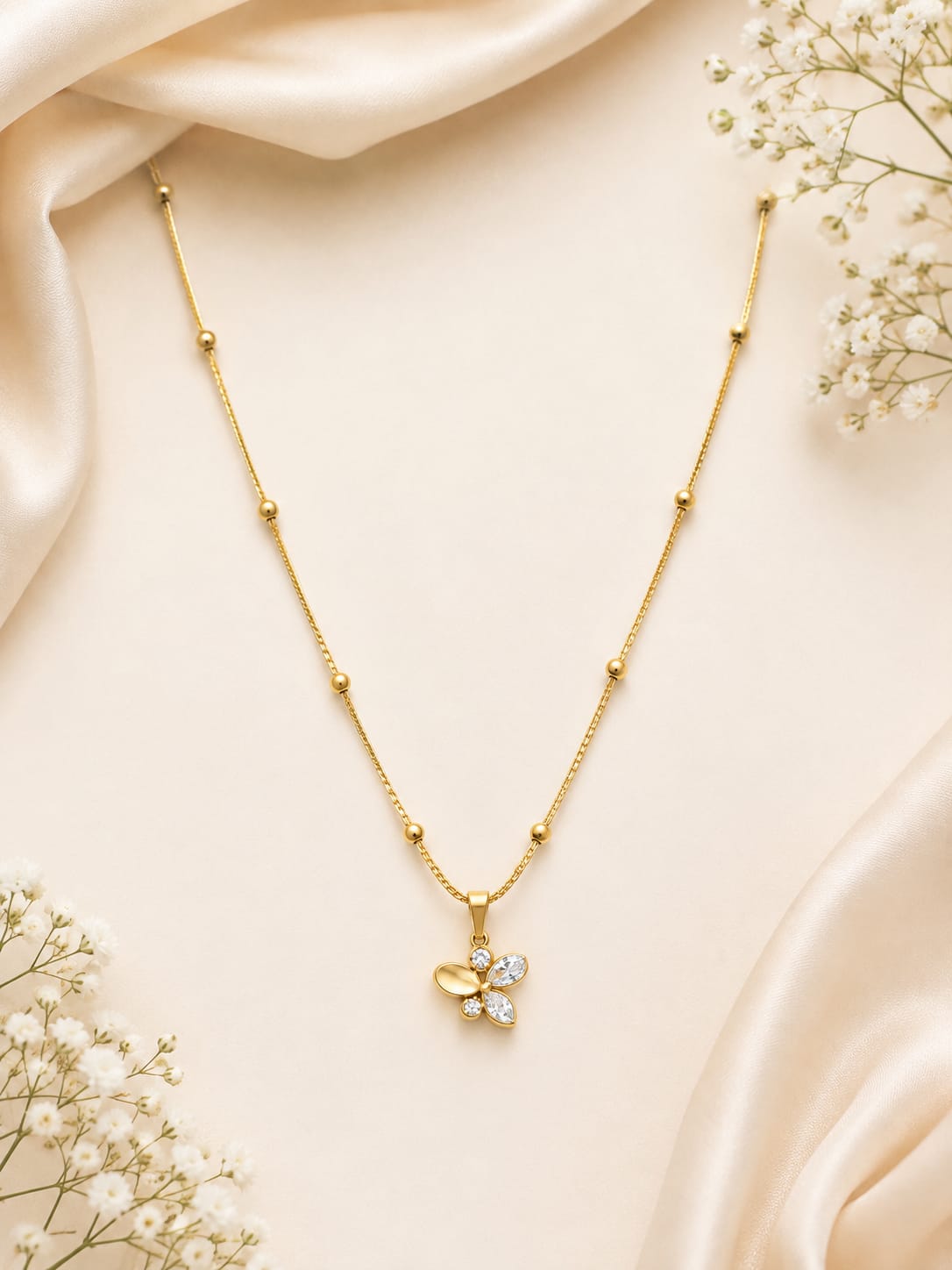 FLORAL BEAD NECKLACE