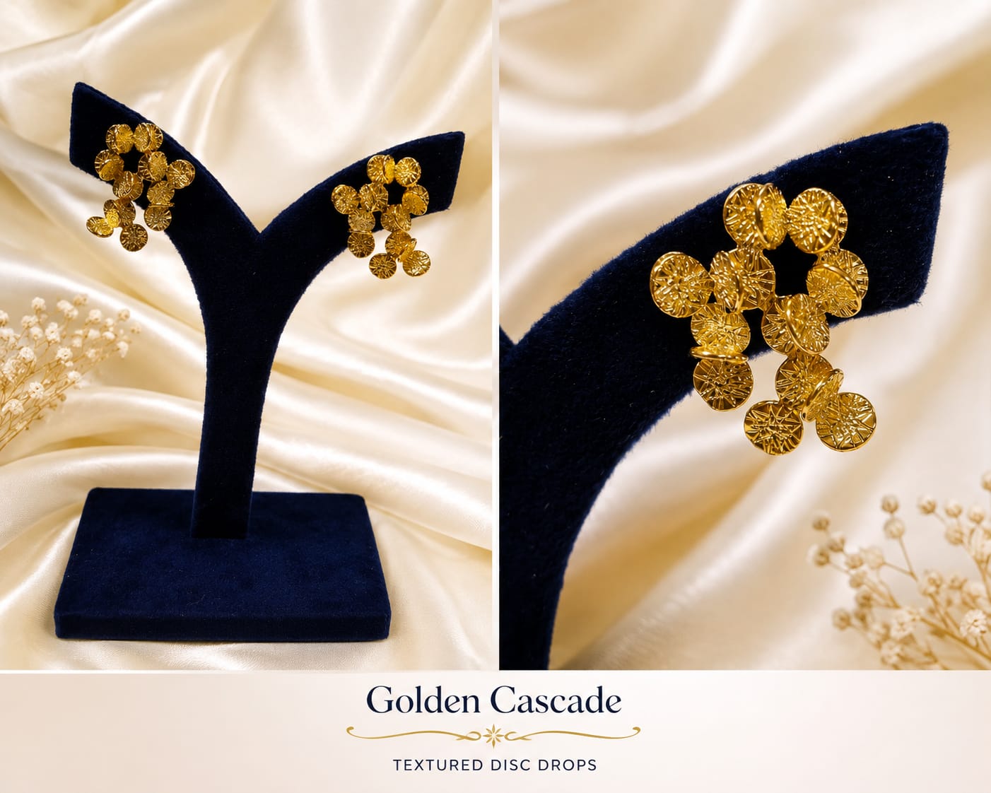 Golden Cascade Earrings