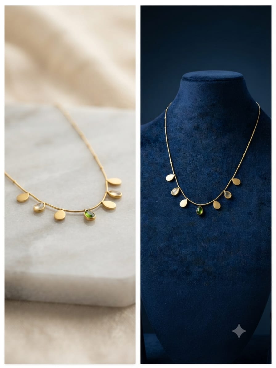 GREEN GEM NECKLACE