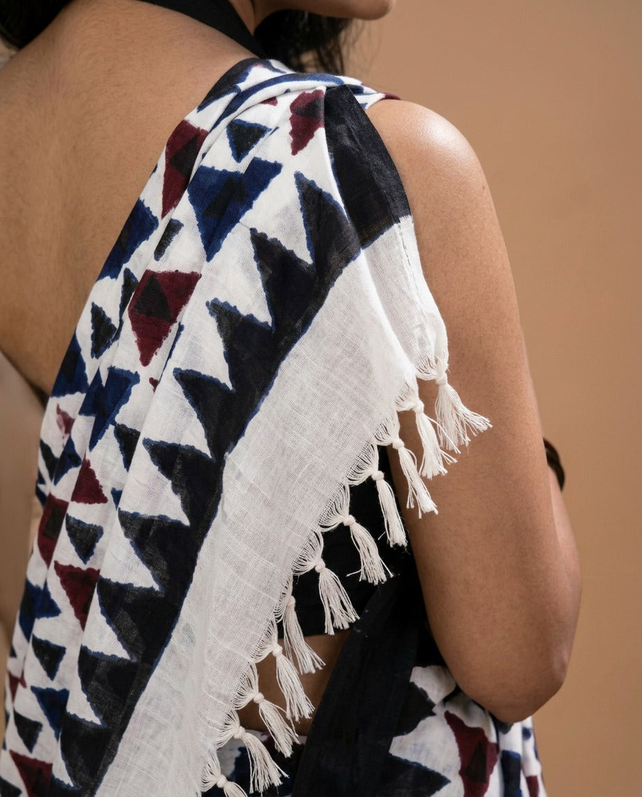 Trikona Cotton Saree