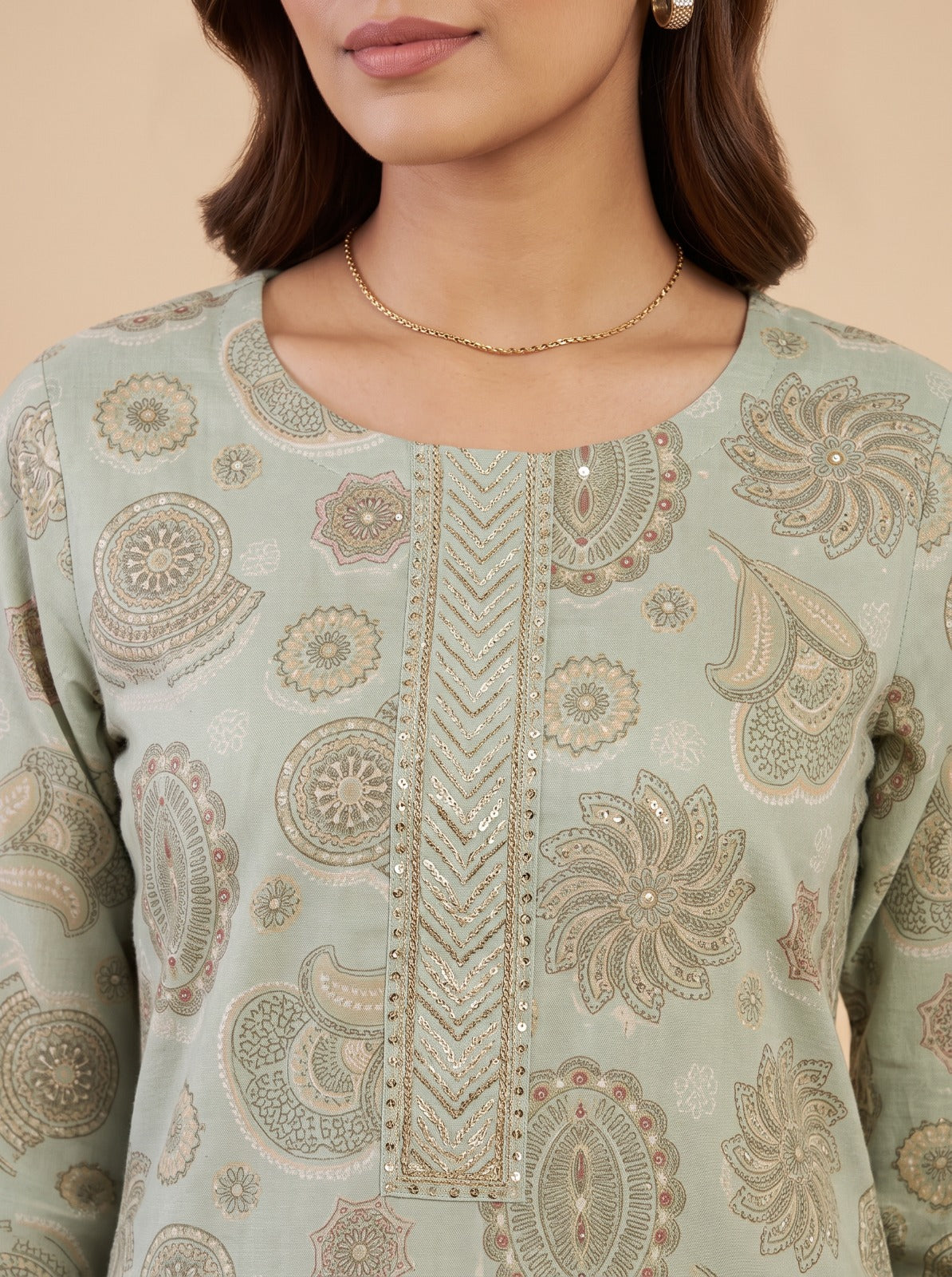 Mint Mandala Kurta