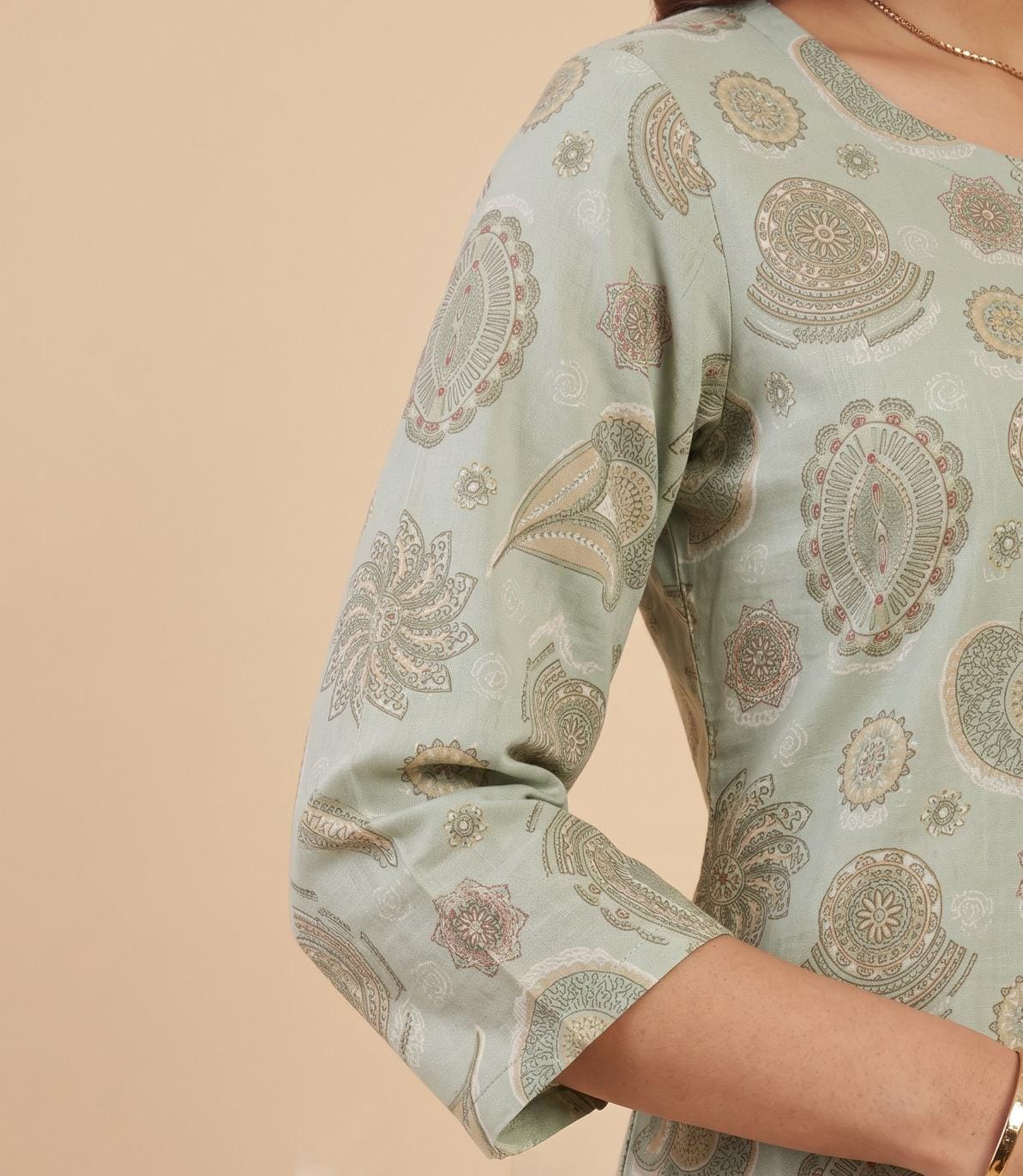 Mint Mandala Kurta