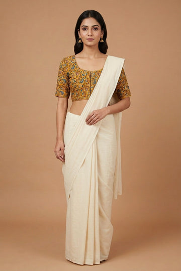 Yellow Kalamkari Print