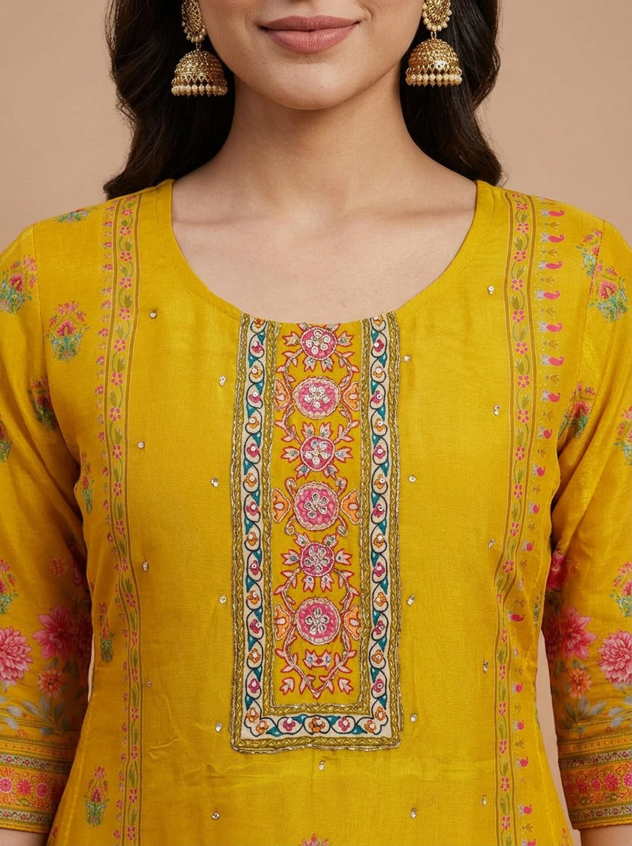 Marigold Floral Salwar Set