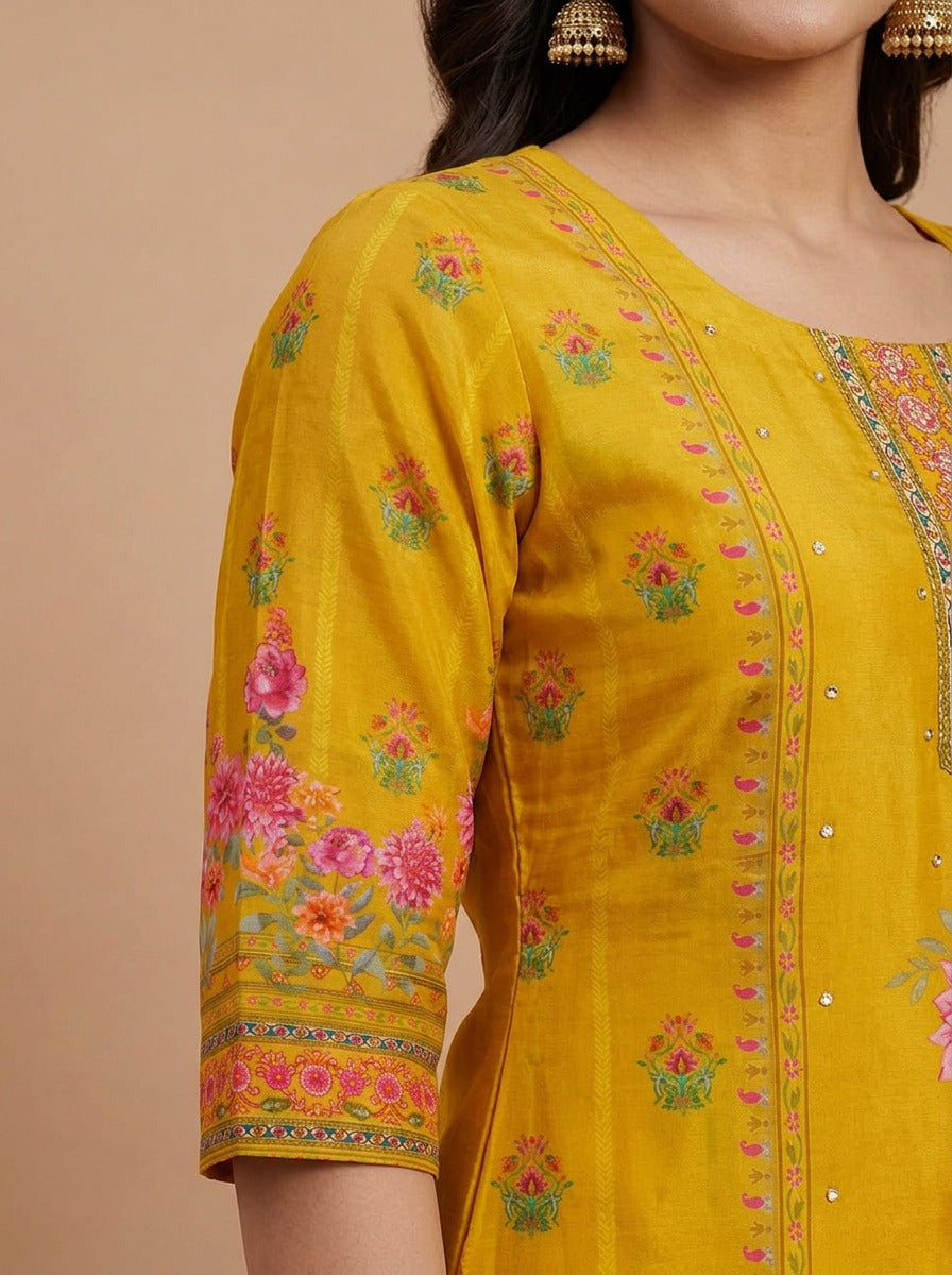 Marigold Floral Salwar Set