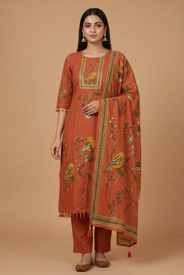 Rust Bird Pure  Mu Lcotton Set