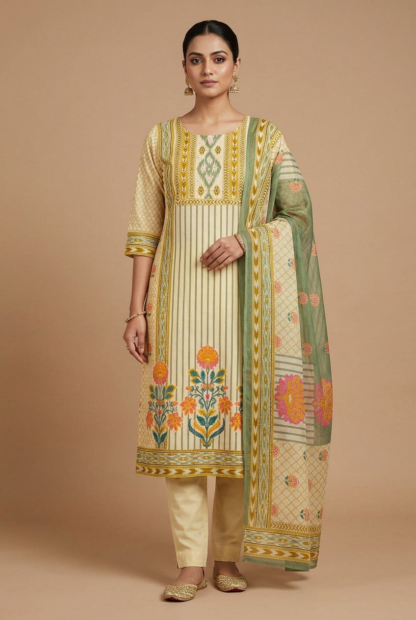 Gulmohar Cotton Salwar Set