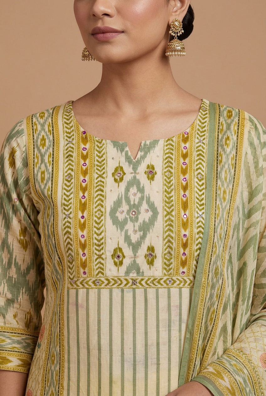 Gulmohar Cotton Salwar Set
