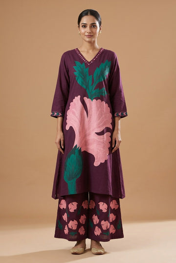 Orchid Grace Palazzo Set