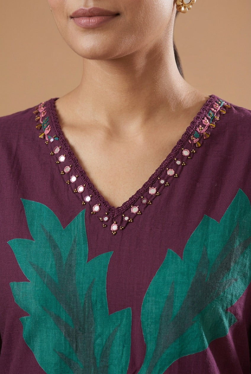 Orchid Grace Palazzo Set