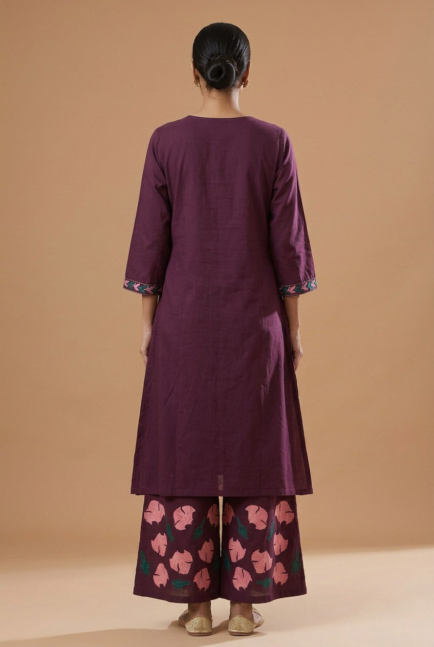 Orchid Grace Palazzo Set