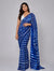 Indigo Blue Bird Cotton Saree