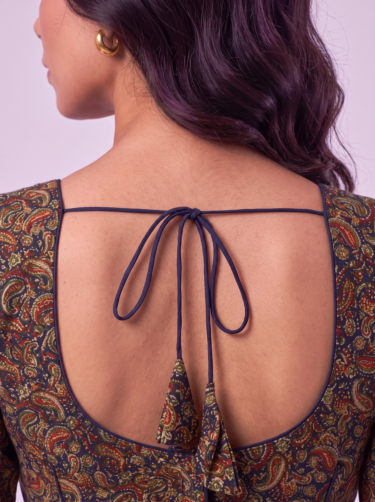 Blue Mango Motifs Readymade Cotton Blouse