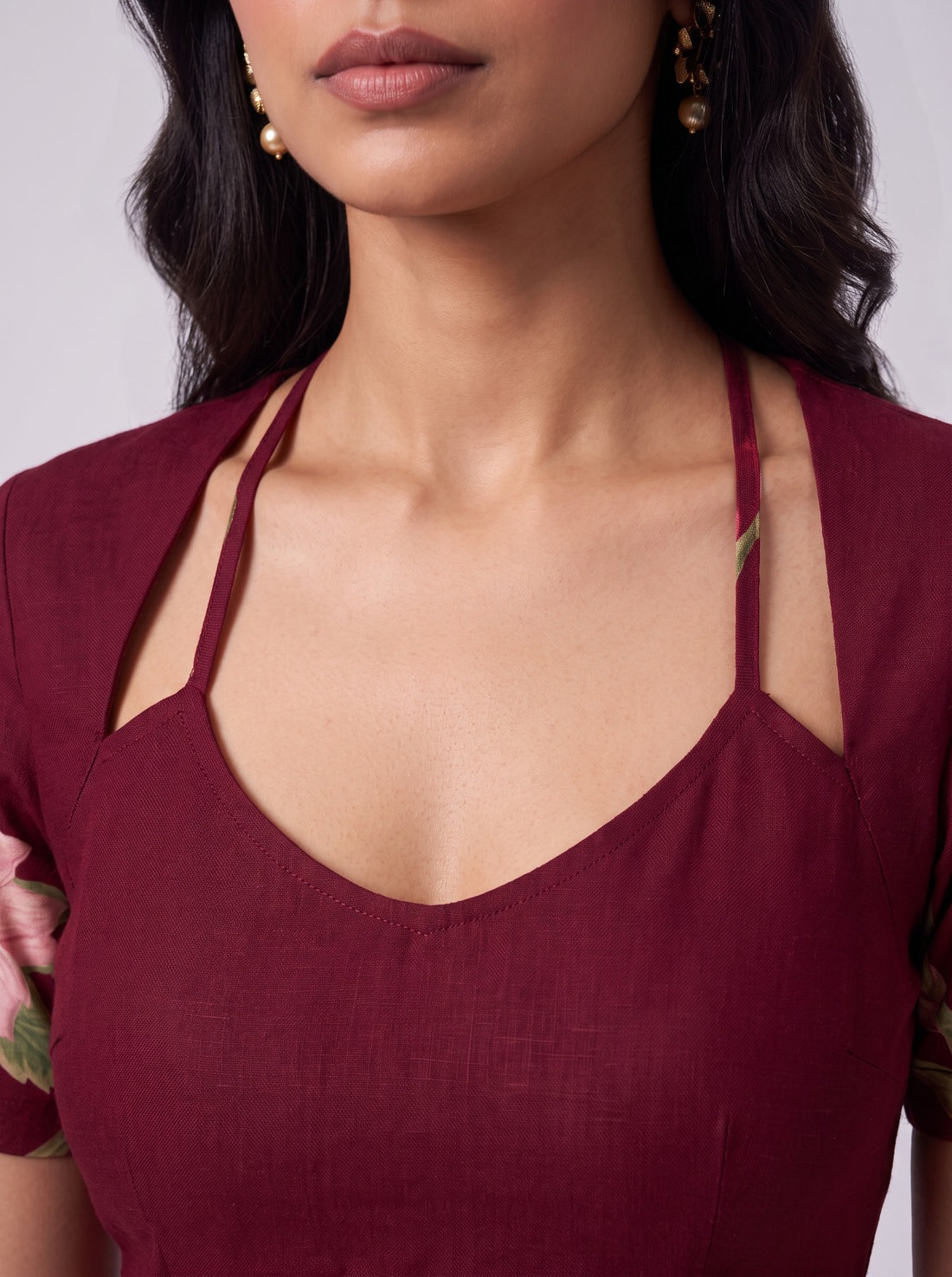 Ananya Red Tunic Top