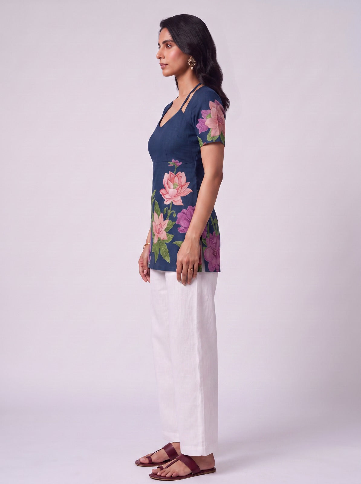 Ananya Blue Tunic Top