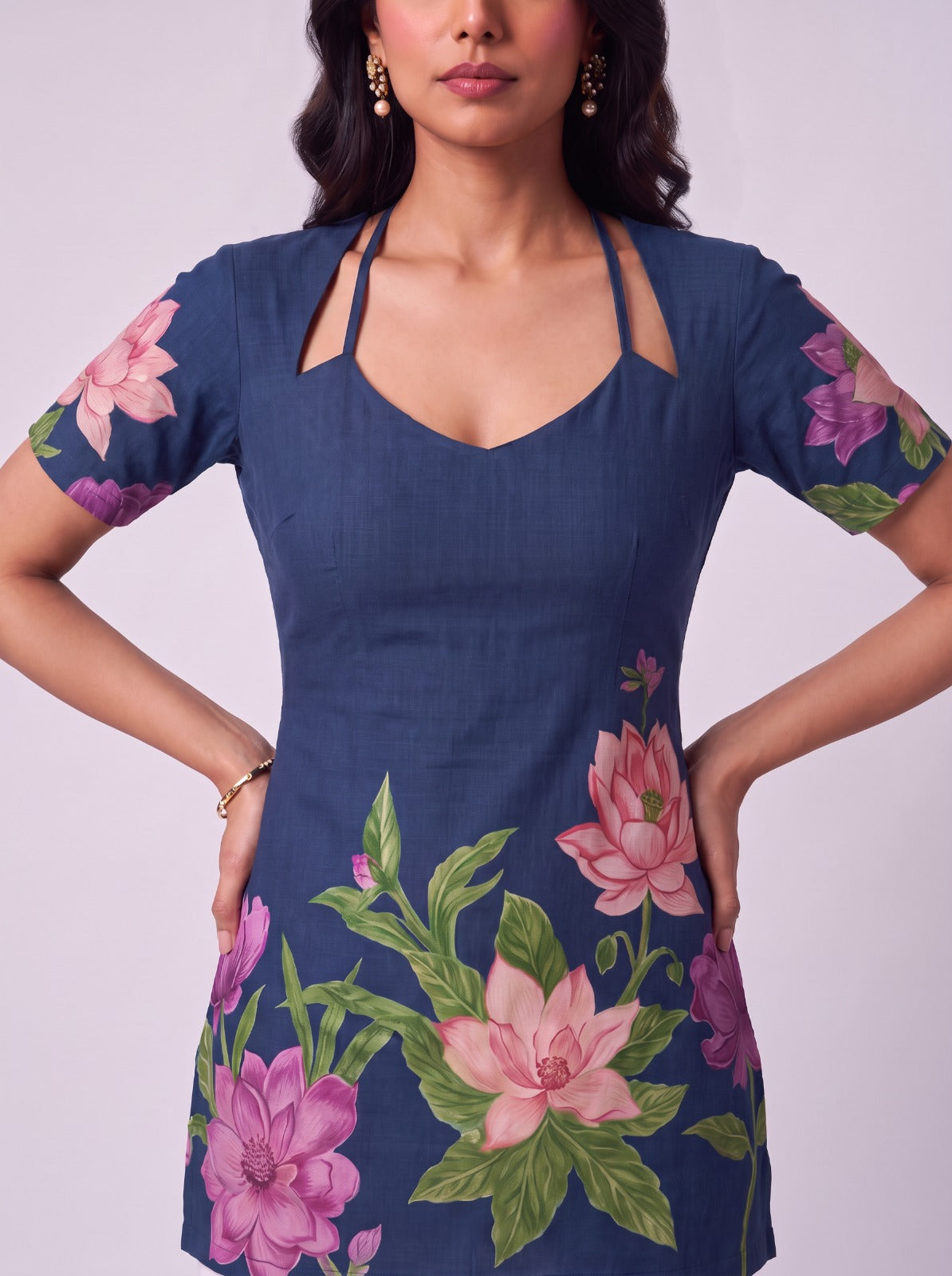 Ananya Blue Tunic Top