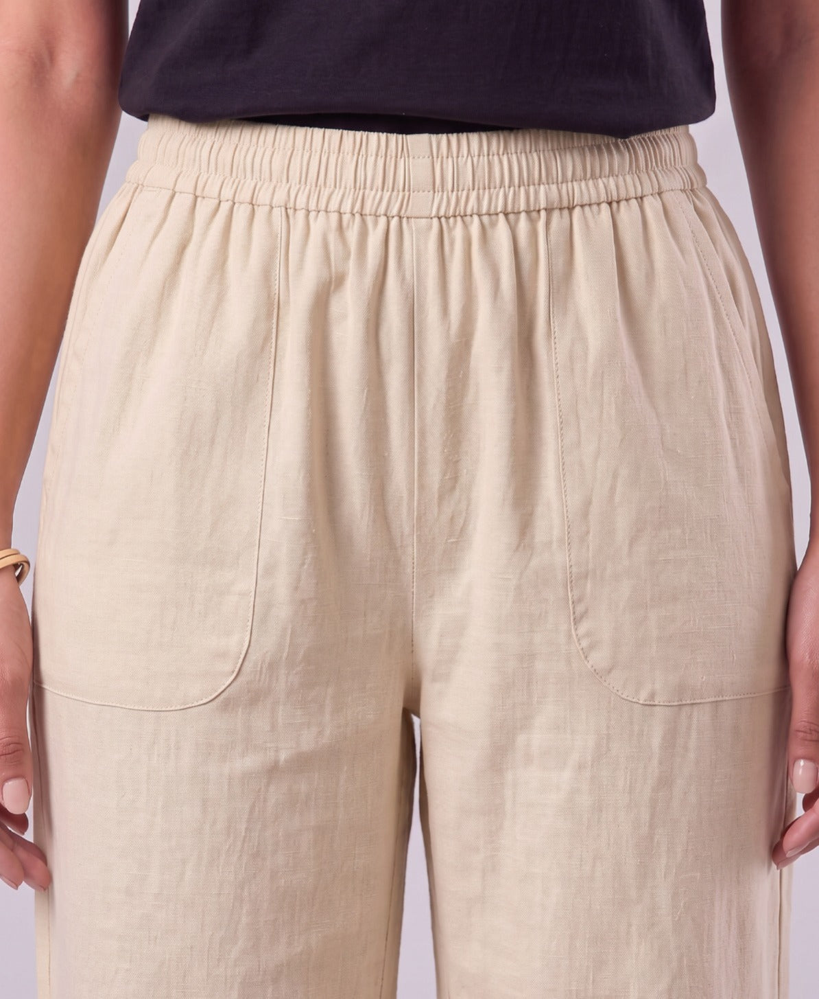 Zivah Cream Readymade Cotton Straight Pants (45-600-3)