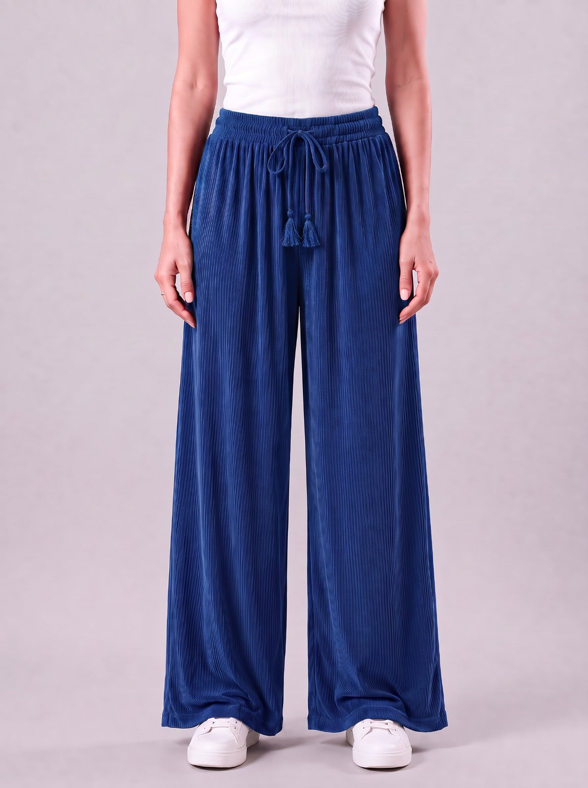 Nova Sapphire Blue Relaxed Fit Pants