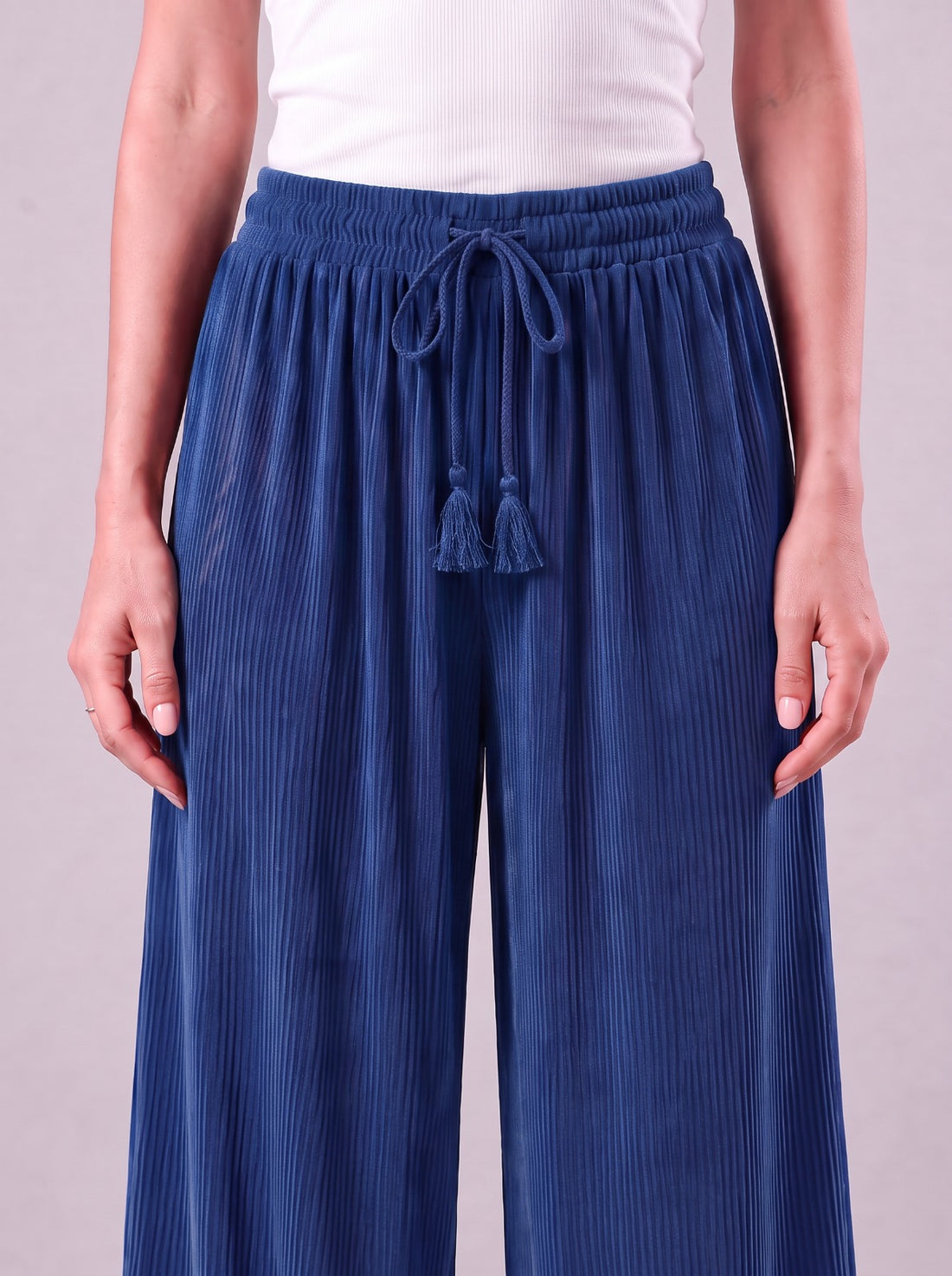 Nova Sapphire Blue Relaxed Fit Pants