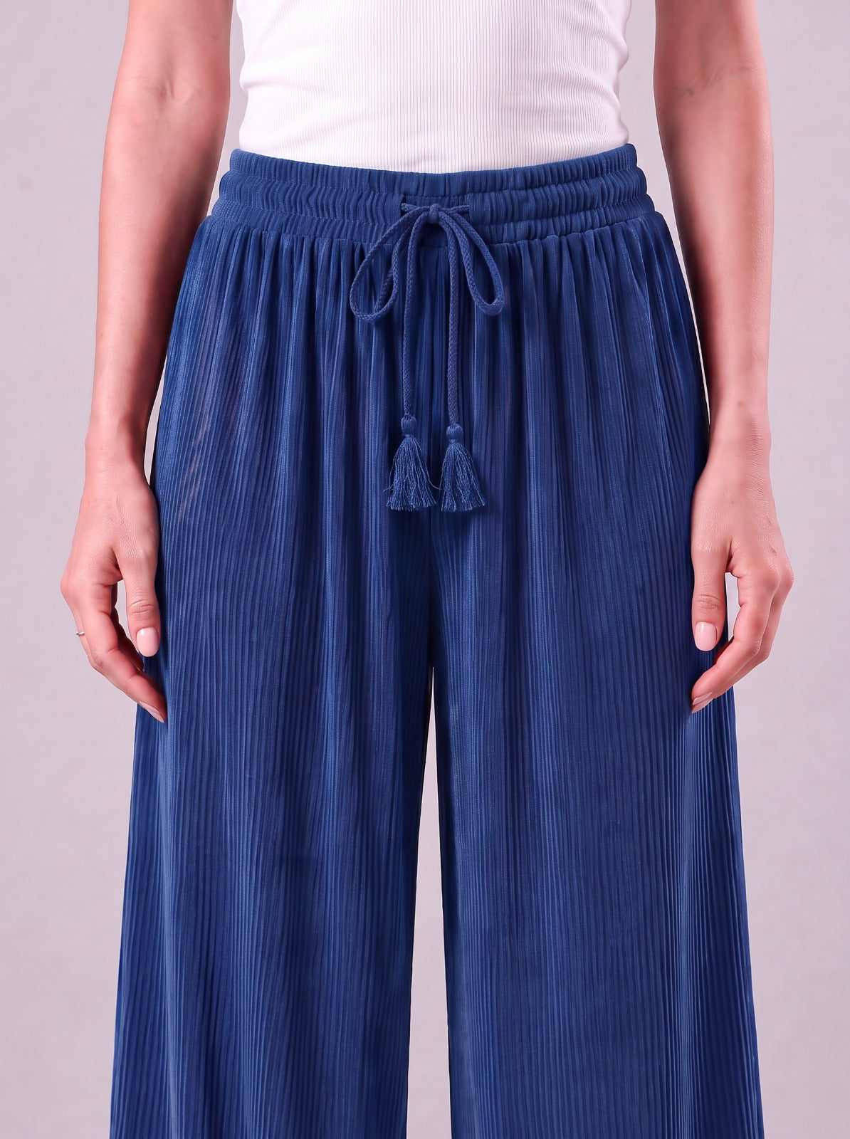 Nova Sapphire Blue Relaxed Fit Pants