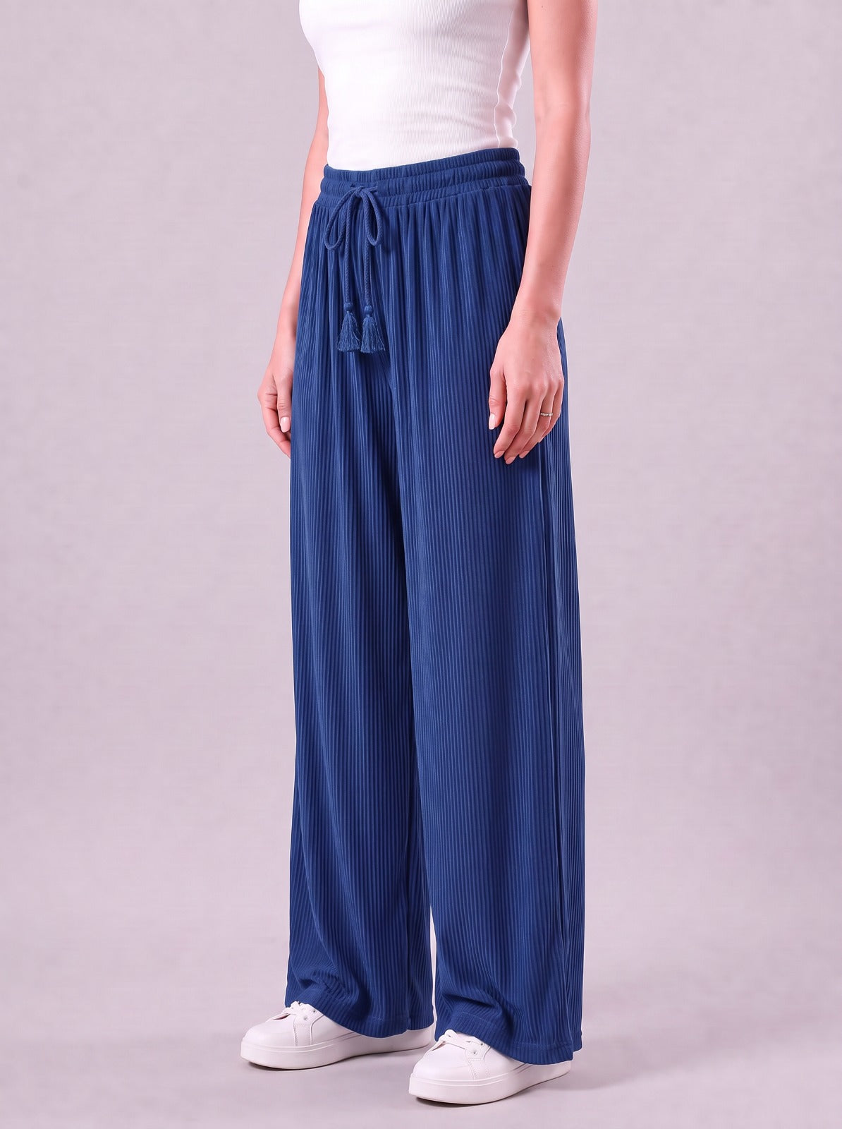 Nova Sapphire Blue Relaxed Fit Pants
