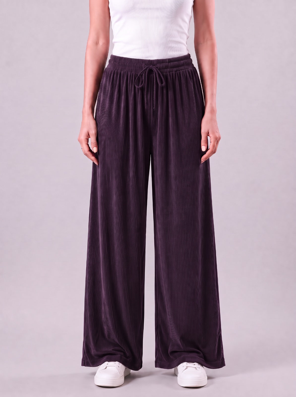 Nova Burgundy Relaxed Fit Pants