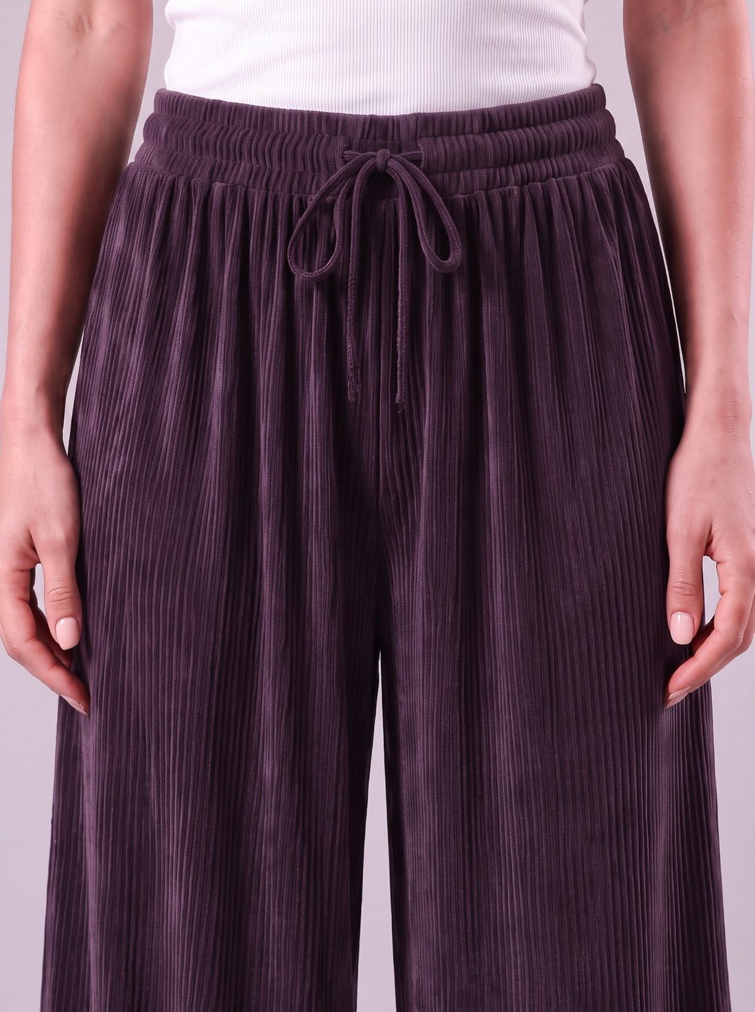 Nova Burgundy Relaxed Fit Pants