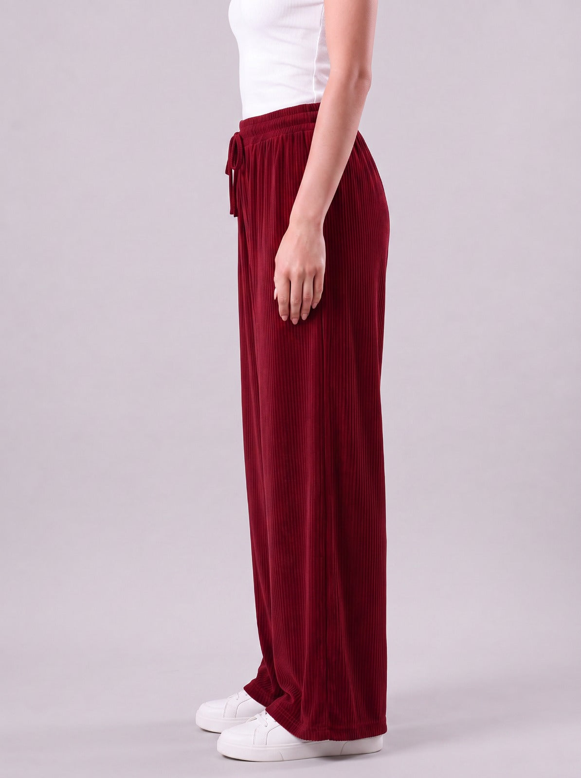 Nova Reddish Maroon Relaxed Fit Pants