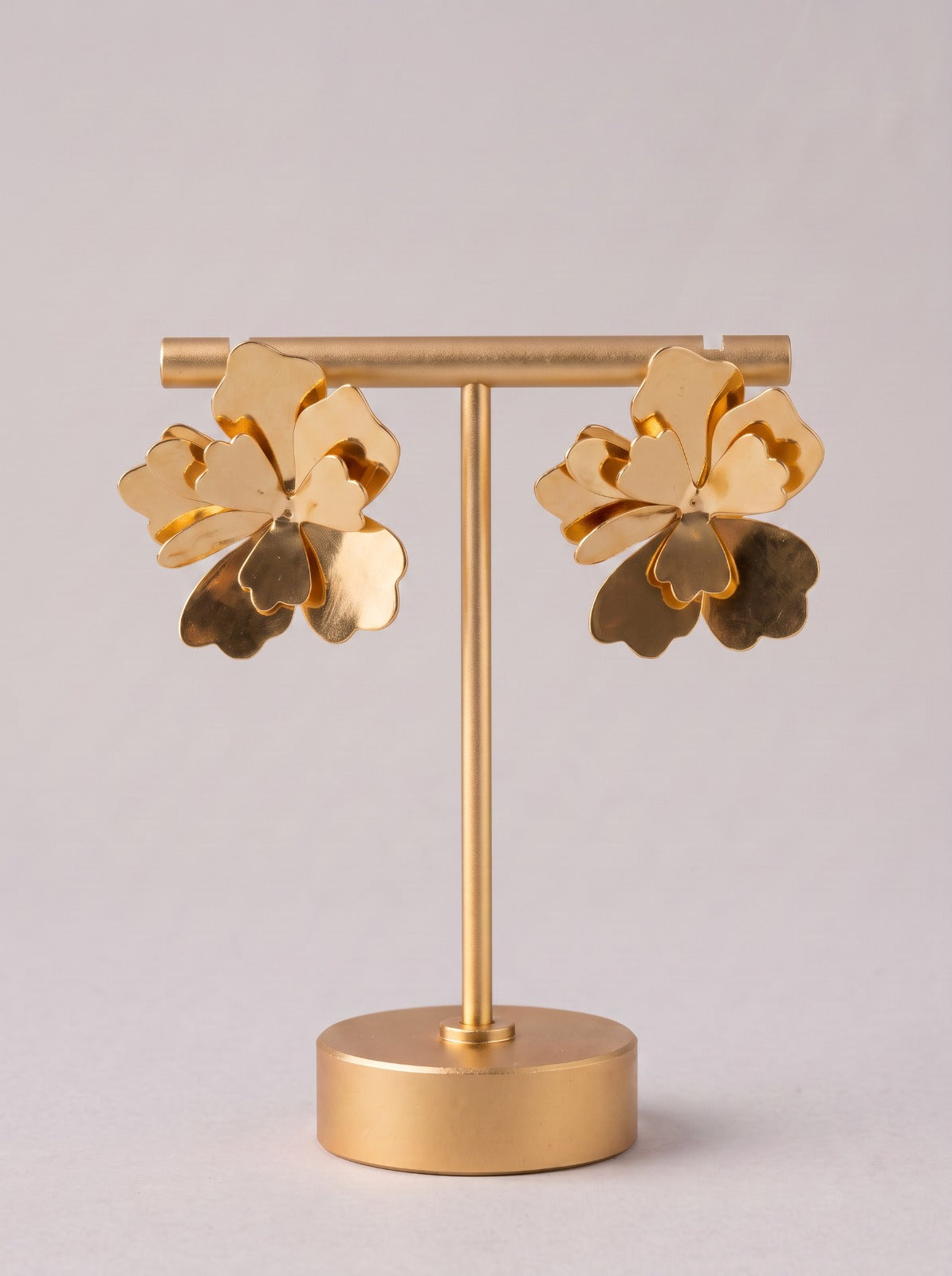 Gold Petal Earrings