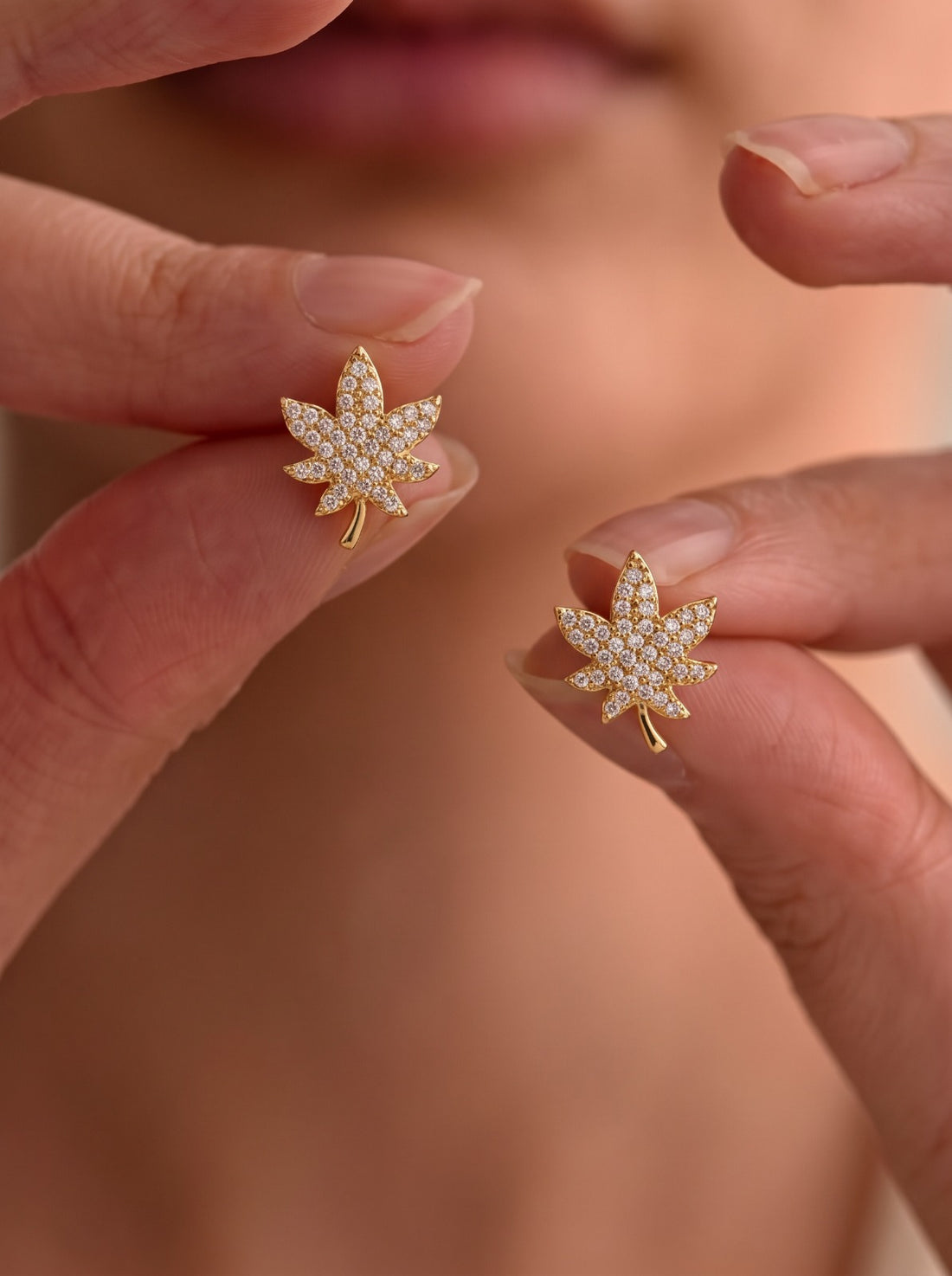 Gold Leaf Earrings