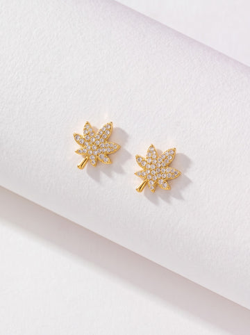 Gold Leaf Earrings