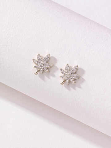 Silver Leaf Earrings