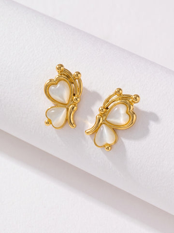 Two Hearts Earrings