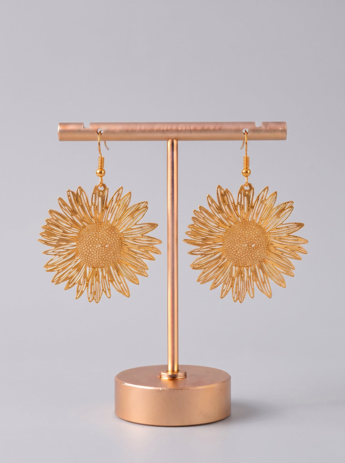 Gold Flowers Earrings