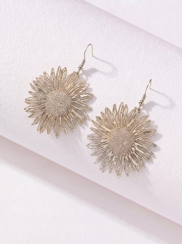 Silver Flower Earrings