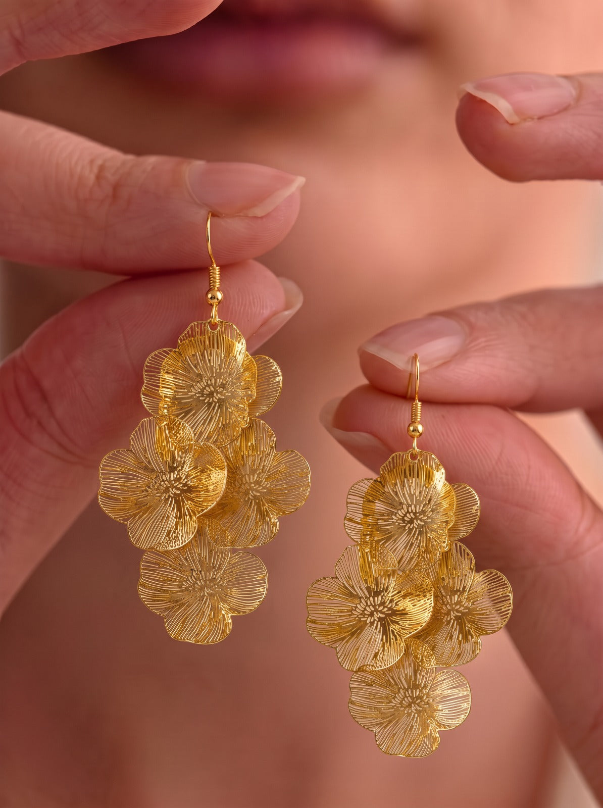 Gold Petalia Earrings
