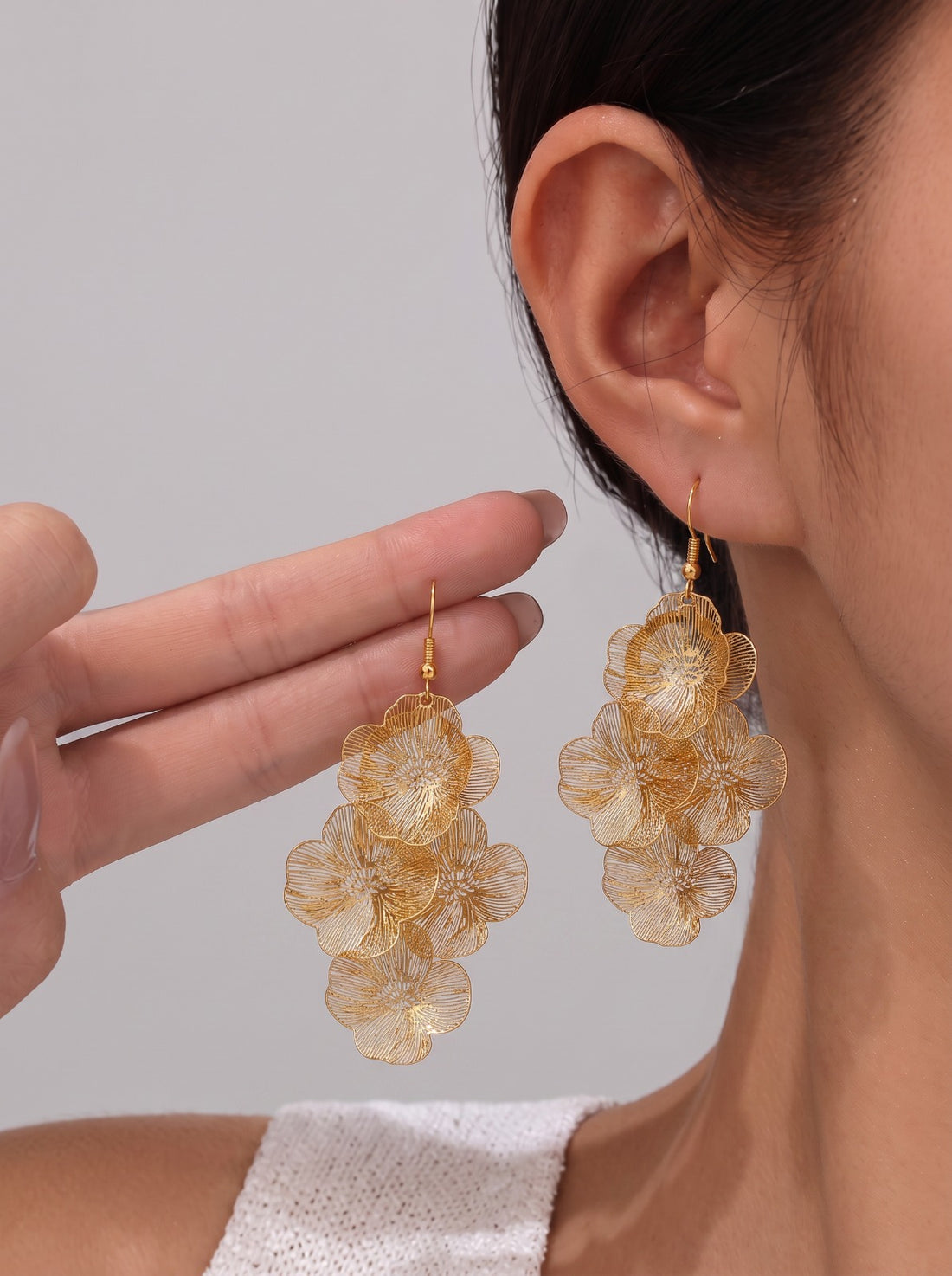 Gold Petalia Earrings