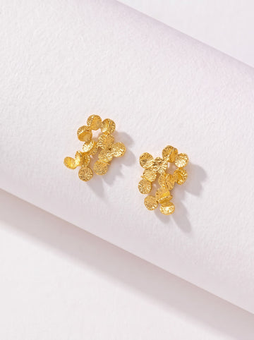 Golden Cascade Earrings