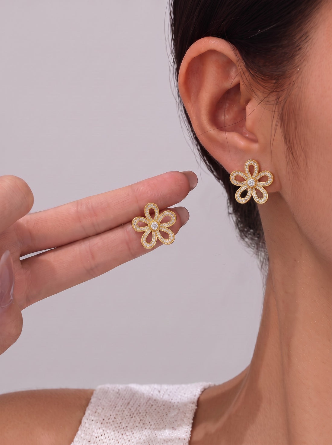 Simple Flower Earrings