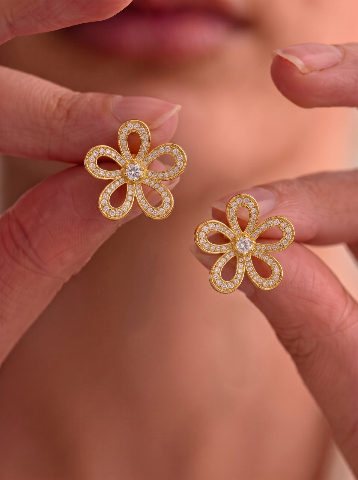 Simple Flower Earrings