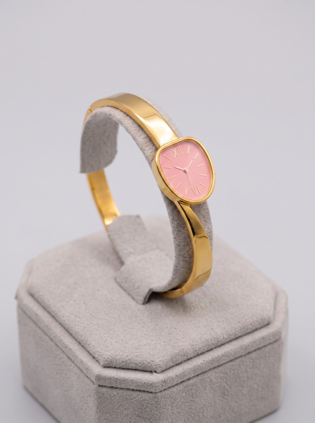 Pink Watch Cuff Bangle