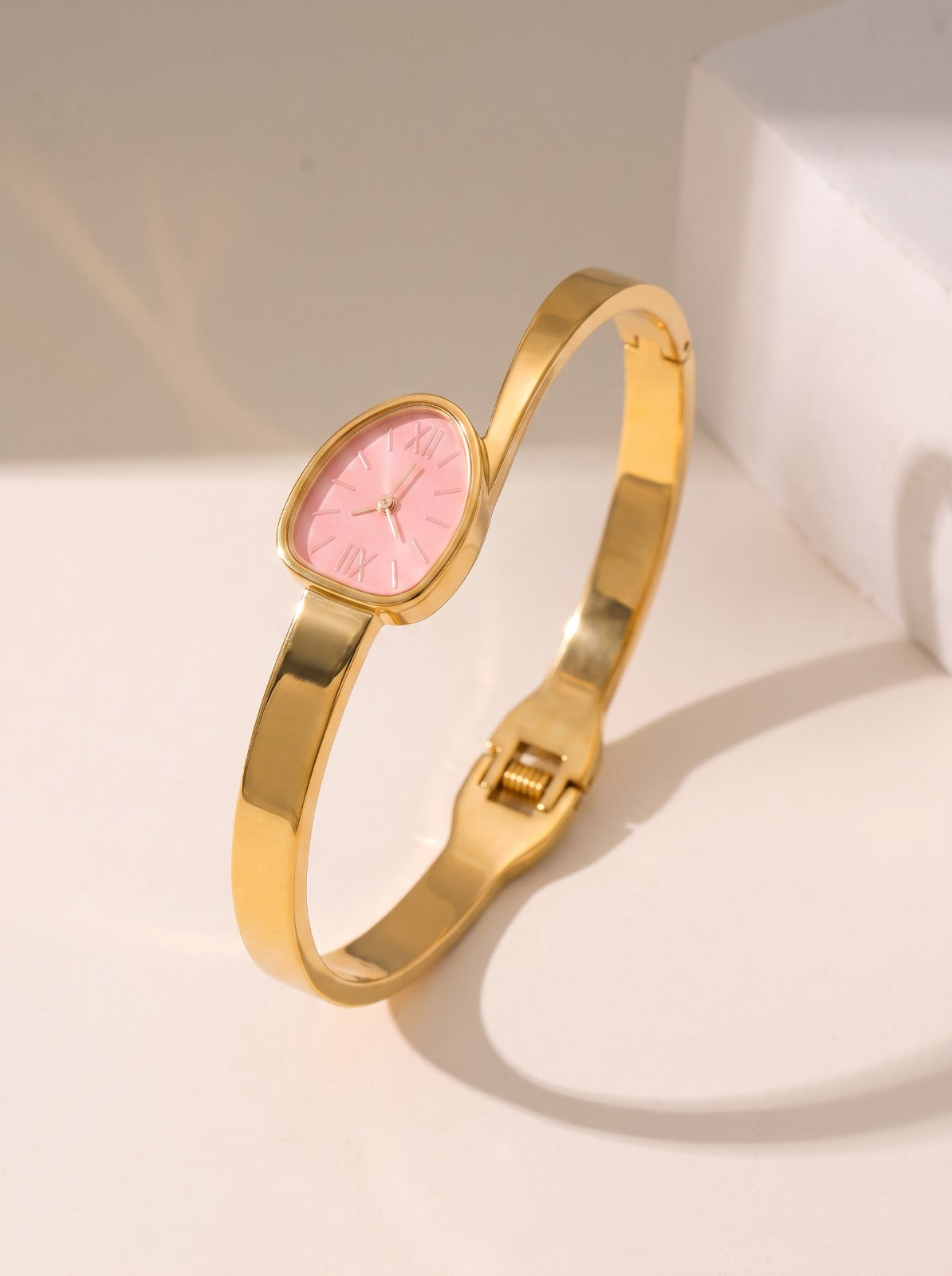Pink Watch Cuff Bangle