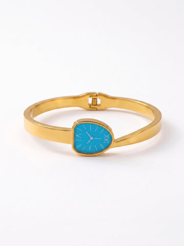 Blue Watch Cuff Bangle