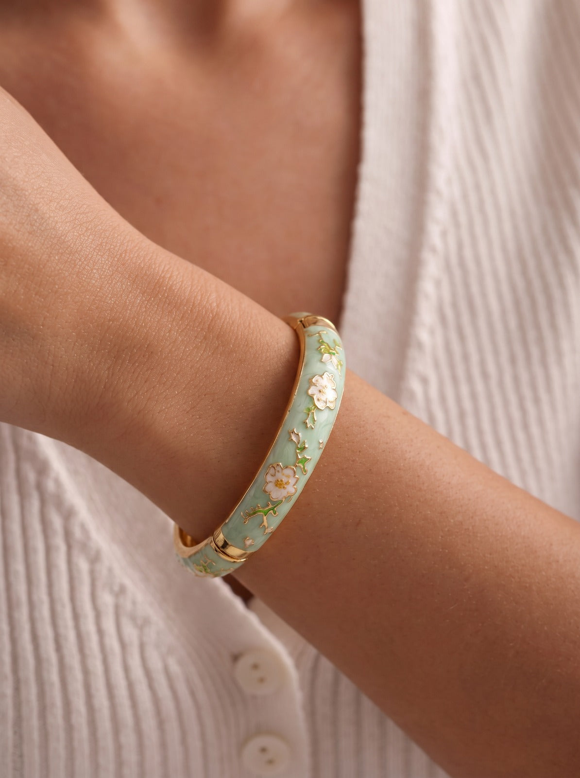Mint Green Cuff Bangle