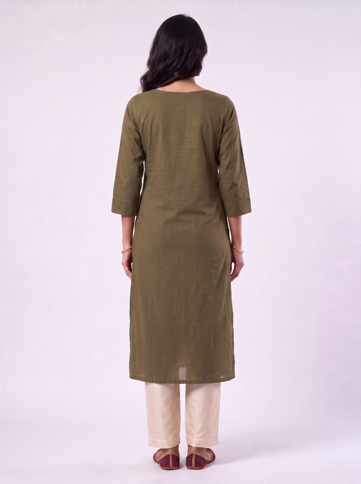 Green Zari Kurtha