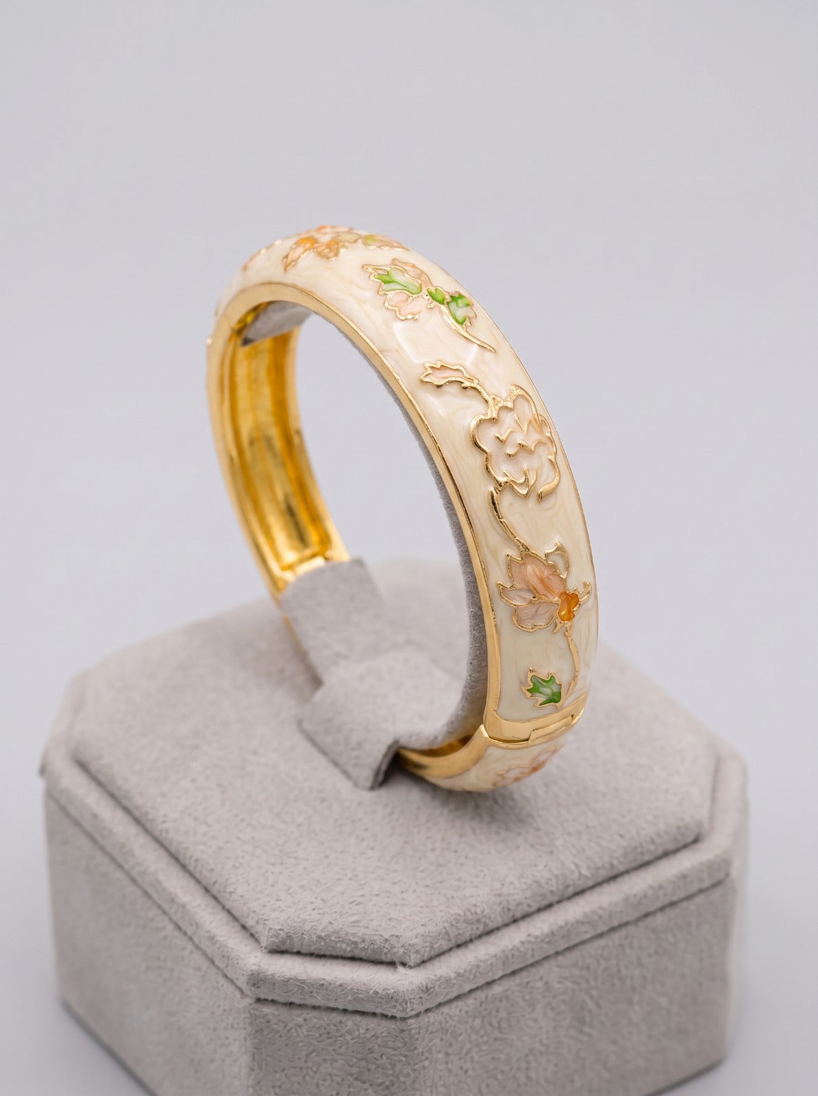 Cream Cuff Bangle
