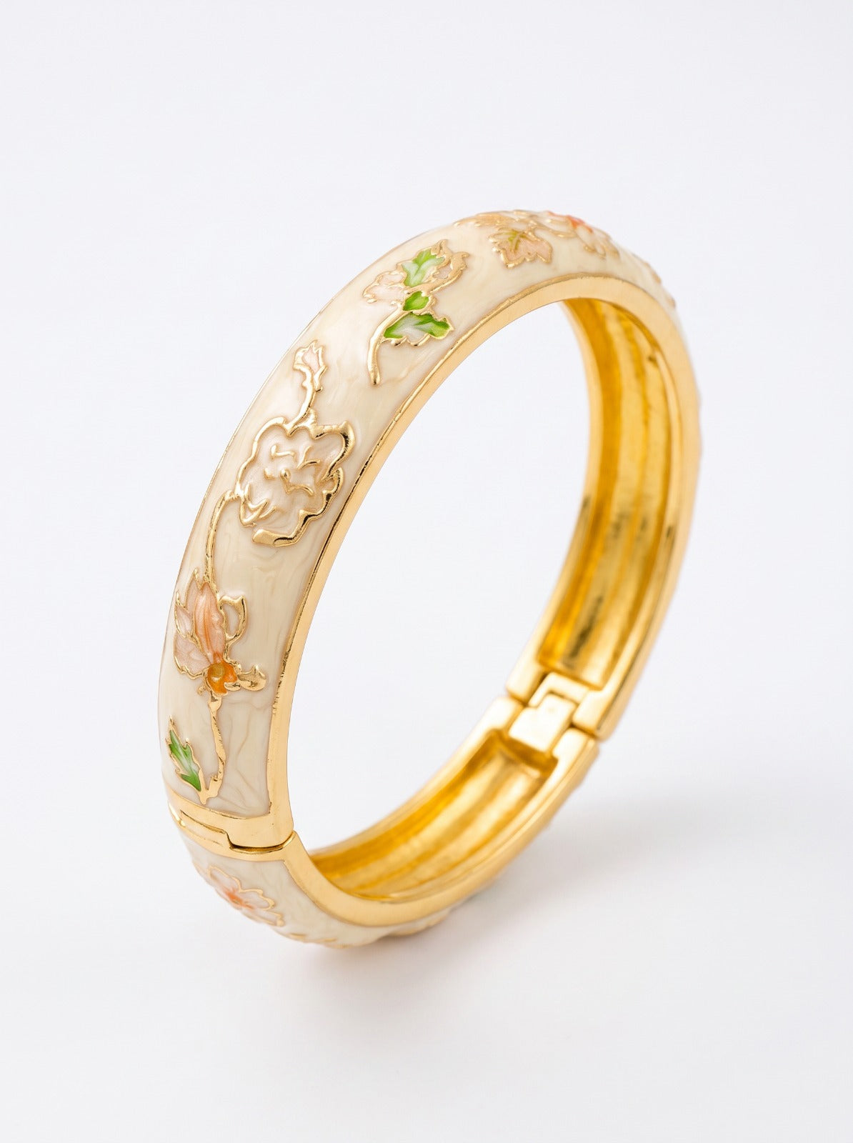 Cream Cuff Bangle