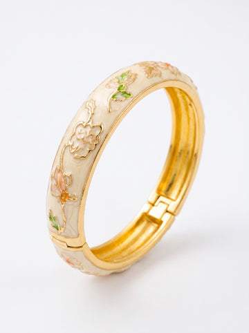 Cream Cuff Bangle