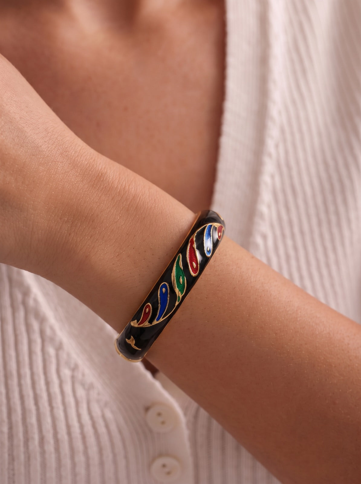 Black Cuff Bangle