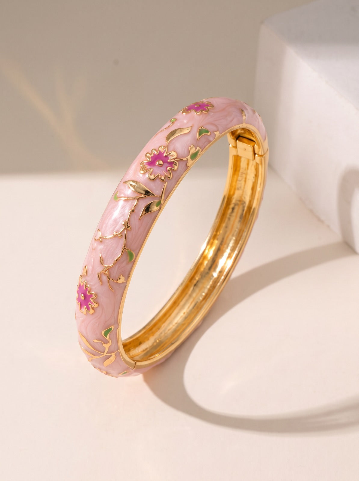Pink Cuff Bangle